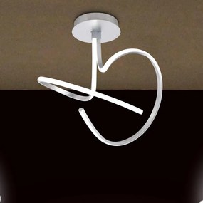Plafoniera LED Kiley argento IP20 bianco naturale NOVECENTO