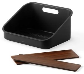 Organizer da bagno nero per cosmetici in plastica riciclata Bellwood - Umbra