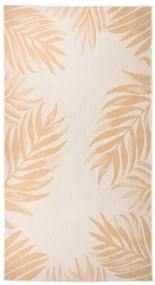 Tappeto Da Esterni A Tessitura Piatta 80x150 Cm Motivo A Foglie /