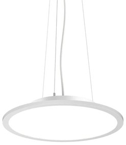 Sospensione Moderna Fly Slim Alluminio-Plastiche Bianco Led 26W 4000K D45Cm