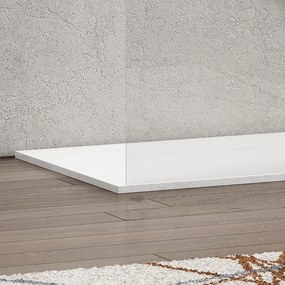 Parete Walk-in 170cm con staffe nere vetro trasparente KW3000N - KAMALU