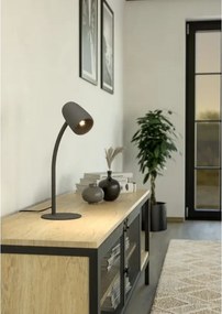 Eglo 901828 - Lampada da tavolo CARLO 1xE14/18W/230V nera