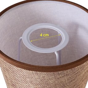 Brilagi - Paralume universale NUBILA E27 13x9 cm marrone