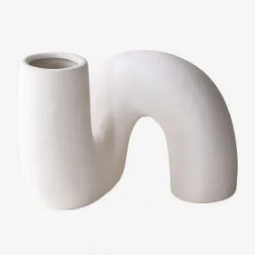 Vaso in ceramica Mardig Bianco - Sklum