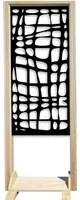 ABSTRACT - Separ - Paravento modulabile - 70x190cm - in Legno e PVC Colore: nero