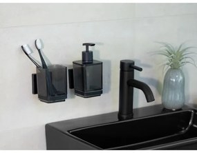 WENKO 71443800 - Bicchiere VACUUM-LOC QUADRO ED 7,5x10 cm nero