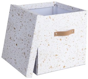 Scatola portaoggetti in oro e bianco Logan - Bigso Box of Sweden