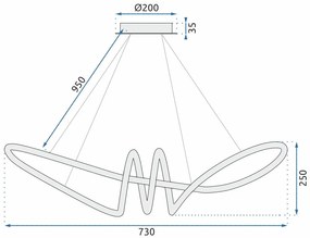 Lampada LED APP824-CP Gold