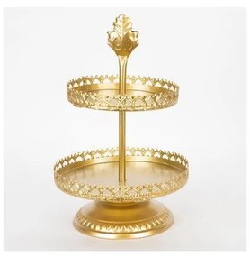 Vassoio decorativo diametro 25,5 cm oro