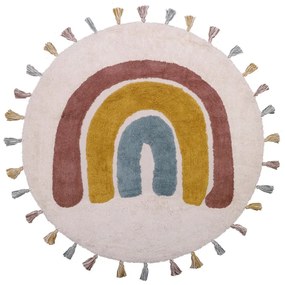 Tappeto per bambini fatto a mano, ø 110 cm Rainbow - Nattiot