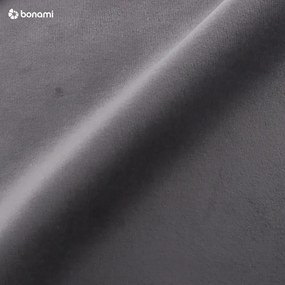 Letto matrimoniale imbottito grigio scuro con griglia 140x200 cm Akela - Makamii