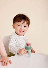 Ciuccio per alimenti e massaggiagengive - verde chiaro