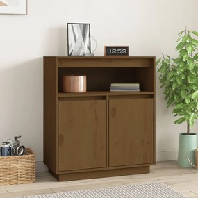 Credenza miele 70x34x80 cm in legno massello di pino