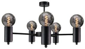 Lampadario su palo  ARD 5xE27/60W/230V nero