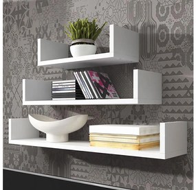 SET 3x Mensola TRIO bianco