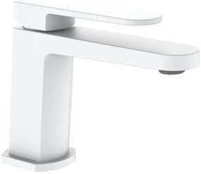 Rubinetto per lavabo a canna bassa Zefir bianco pvd AQUASANIT