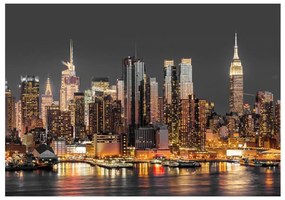 Fotomurale  NYC: Twilight  Colore Grigio, Dimensioni e Misure 300x210