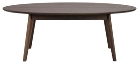 Tavolino marrone scuro in rovere 65x130 cm Yumi - Rowico