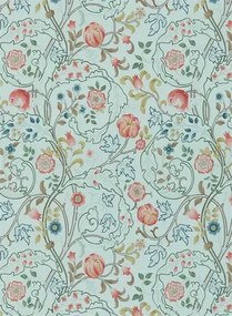 Morris & Co. Tapete Mary Isobel - Silk Blue/ Pink