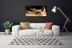 Quadro su tela Arte astratta d'oro 100x50 cm