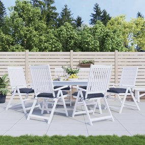 Cuscini Per Sedia 6 Pz Blu Marino 50x50x7 Cm İn Tessuto Oxford /