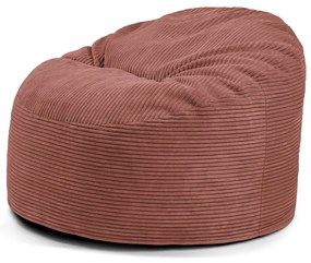 Pouf a sacco per bambini color mattone con rivestimento in velluto a coste Om 85 – SLOWDOWN