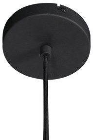 Lampada a sospensione Japandi nera con paralume in tessuto 45 cm - Sable