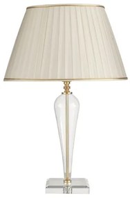 Lampada da tavolo h74 in vetro a ravel trasparente-oro lg.ravel-oro