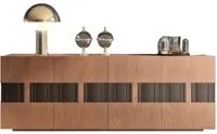 Madia credenza in legno massello 4 ante bicolore 180x48x88 - Mobili 2G