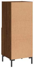 Credenza Rovere Marrone 34,5x34x90 cm in Legno Multistrato