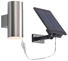 Lindby - Maurun Applique da Parete a Luce Solare Argento Lindby