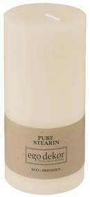 Candela Friendly bianco crema, durata di combustione 50 h Eco - Eco candles by Ego dekor