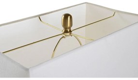 Lampada da tavolo DKD Home Decor 40 x 23 x 68 cm Cristallo Dorato Metallo Trasparente Bianco 40 W 240 V