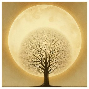 Quadro su tela – Silhouette dell’albero della vita