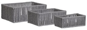 Cestini in stoffa in set da 3 36x26x14 cm Arese - House Nordic