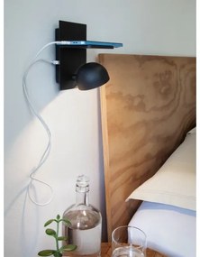 Redo 01-3491 - Luce Spot da parete a LED SEIBI LED/7W/230V USB CRI 90 nero