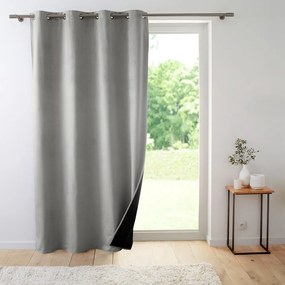 Tenda termoisolante grigia in velluto 140x260 cm Polarchic – douceur d'intérieur