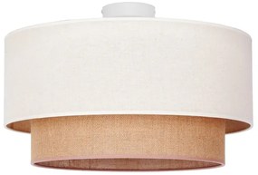 Duolla - Plafoniera BOHO 1xE27/15W/230V diametro 45 cm beige/marrone