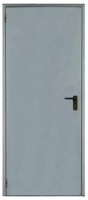 Porta per cantina tamburata battente TAM grigio L 70 x H 205 cm reversibile