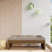 Poggiapiedi da Giardino 120x80 cm Legno Massello di Pino Miele 825754