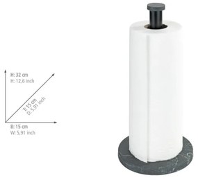 WENKO 53212100 - Porta strofinacci 15x32 cm nero