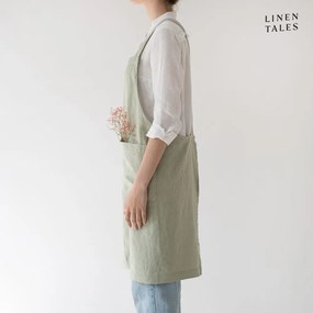 Grembiule in lino Sage - Linen Tales