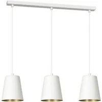 Lampada a Sospensione Milargo, Bianco, Acciaio, 66x100x14 cm, EPIKASA