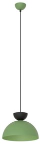 Lampadario Minimal Efesto Acciaio Nero Verde 1 Luce Gx53 Ip20