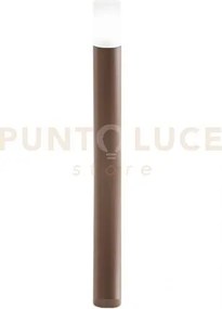 Lampo paletto in alluminio corten opaco 1 luce attacco e27 ip54 h....