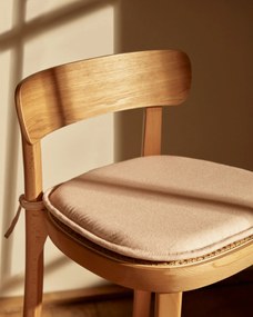 Kave Home - Cuscino per sedia Romane beige 43 x 43 cm