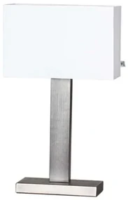Prime Lampada da Tavolo H47 Brushed Steel/White - By Rydéns