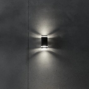 Kanlux 38886 - Applique da esterno ZEVI 2xGU10/10W/230V IP54 nero