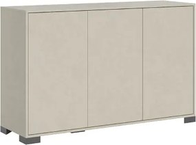 Madia in legno a 3 ante e 2 vani con ripiani 130 cm KYLA Grigio