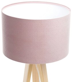 Maco Design Lampada da tavolo treppiede Rosabelle, rosa/natur